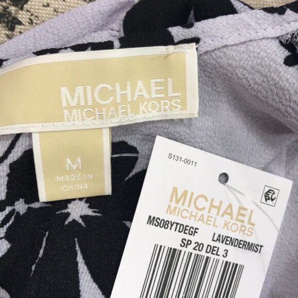 MICHAEL Michael Kors Pintuck Floral Print Dress - Picture 8 of 8